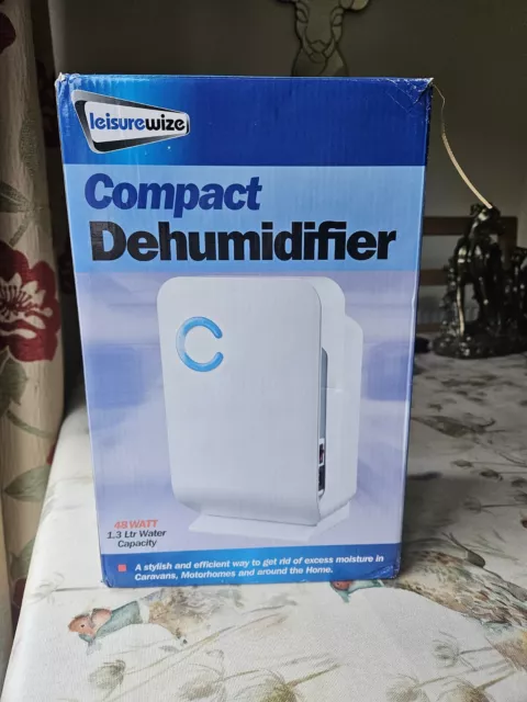 Leisurewize LW573 Mini Compact Portable Dehumidifier - White