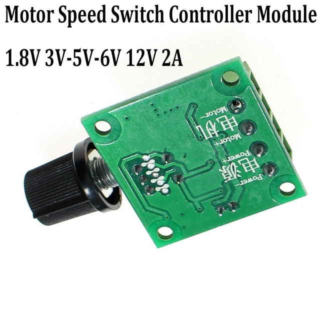 Module De Contrôle De Moteur, DC 4-6V 2 Fils Moteur Réglable Pas