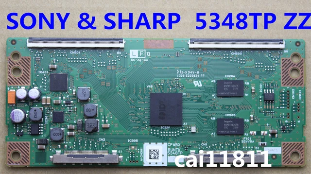 Carte T-CON SHARP CPWBX RUNTK 4353TP ZZ Pour TV Sony KDL-46NX700, Neuve