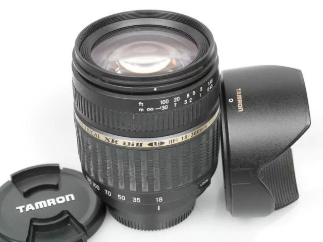 TAMRON AF ASPHERICAL XR DiII 3,5-6,3/18-200 mm (IF) MACRO f. Nikon MADE IN JAPAN
