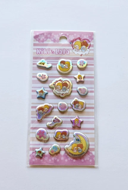 Vintage Sanrio Puffy Stickers NIP Little Twin Stars 2004 Kiki Lala Iridescent Vintage Sanrio Puffy Stickers NIP Little Twin Stars 2004 Kiki Lala Iridescent