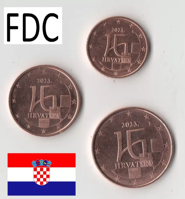 CROAZIA 1+2+5 cent EURO 2023 FDC