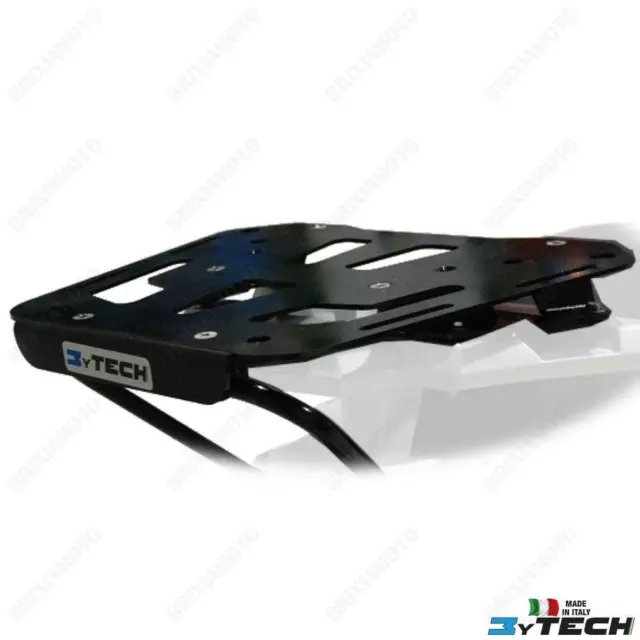 Mytech Black Plate Top Case Carrier Per Suzuki 650 Dl V Strom 2004-2011