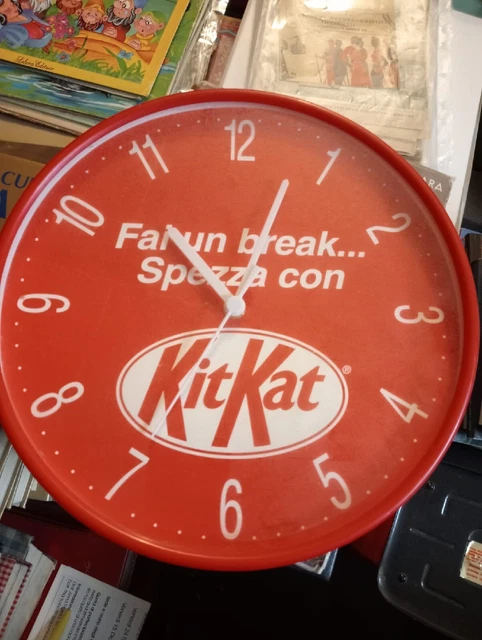 Orologio da muro o parete pubblicitario KIT KAT anni '90