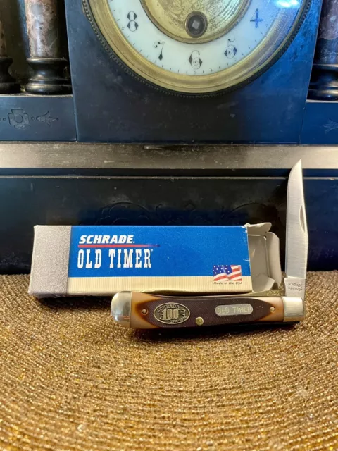 Schrade Old Timer S1940T Gunstock Trapper Lockblade 100 Year Anniversary USA