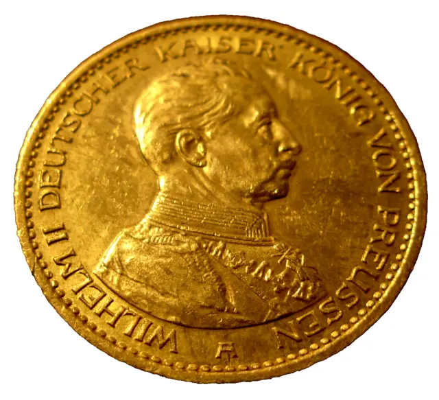 Germany Prussia 1913 A Gold 20 Mark UNC Wilhelm II