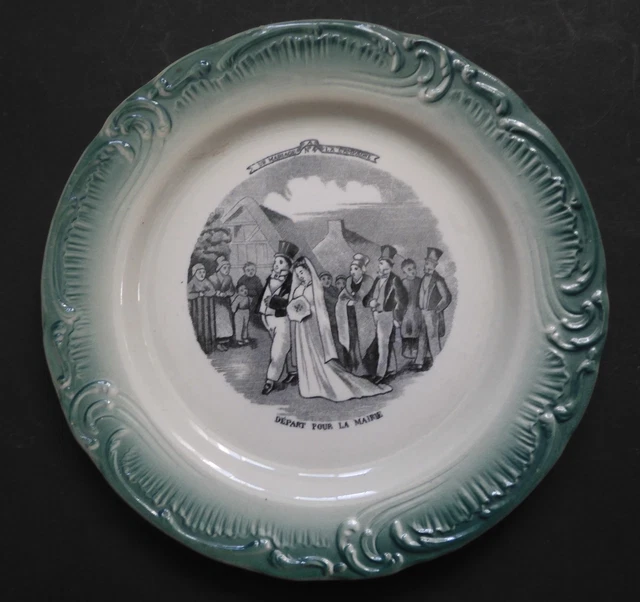Assiette les scènes automobile d'autrefois publicité bosch - Collection