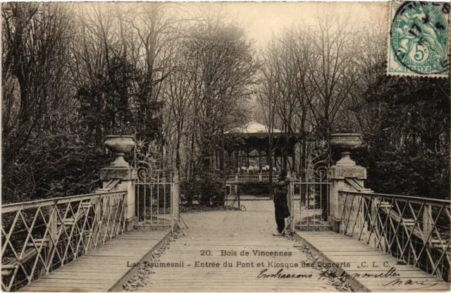 CPA Vincennes Lac Daumesnil Entree du Pont et Kiosque (1347300)
