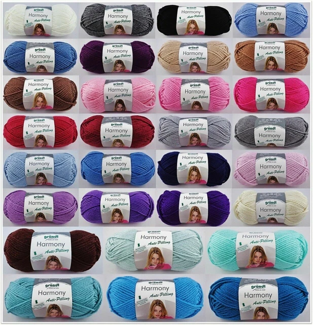 50g Gründl Harmony Anti-Pilling Wolle Garn zum Stricken Häkeln GP 37,80€/1kg