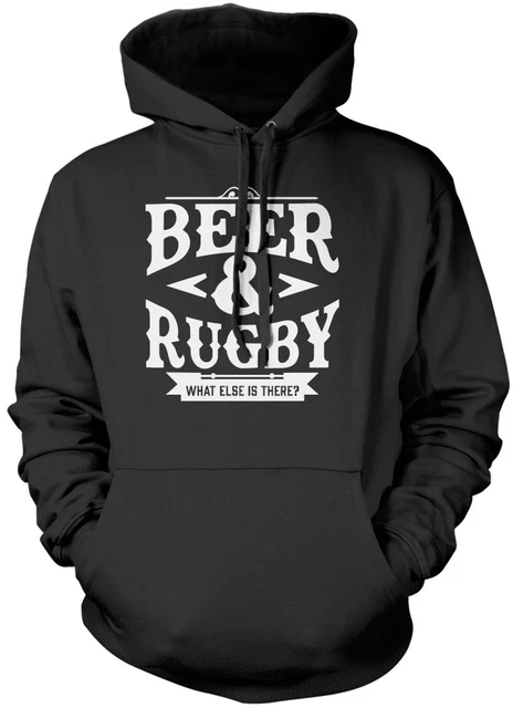 Rugby & Beer What Else Is There - Funny Gift Birthday Unisex Hoodie