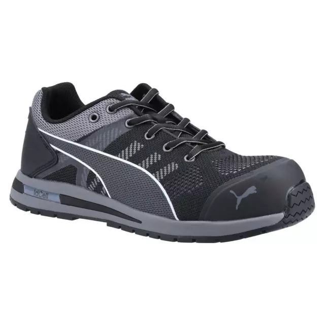 Puma Safety Shoes Safety Trainers Elevate Knit Black Low Composite Metal Free