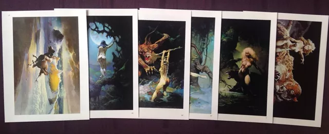 1996 full Color Plate "Wild Women lot" by Frank Frazetta Fantastic GGA Print