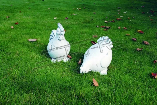 Garten Dekoration Huhn Terrasse Stein Figuren Figur Deko Statue Skulptur 637 Neu