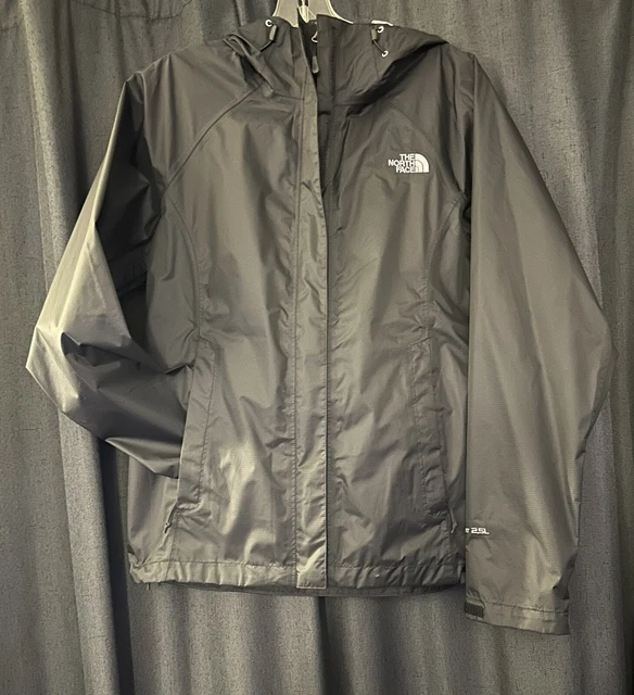 THE NORTH FACE HyVent 2.5L Black Rain/Windbreaker Jacket Softshell Womens Size S