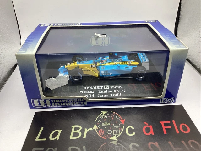 Miniature au 1/18 coffret Renault F1 Team R202 Engine RS22 N°14 Jarno Trulli - Collection