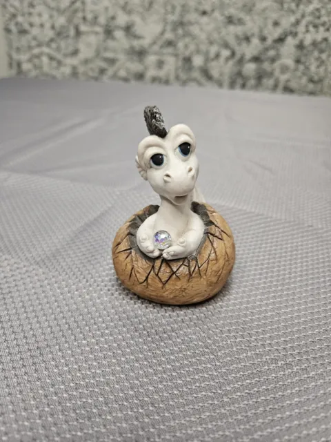 Collectible World of Krystonia Ceramic Figurine - TOKKLE Baby Dragon Egg #2401