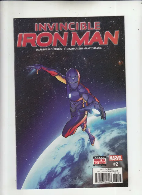 Invincible Iron Man #2 (Marvel 2017) Riri Williams Ironheart 1st print NM