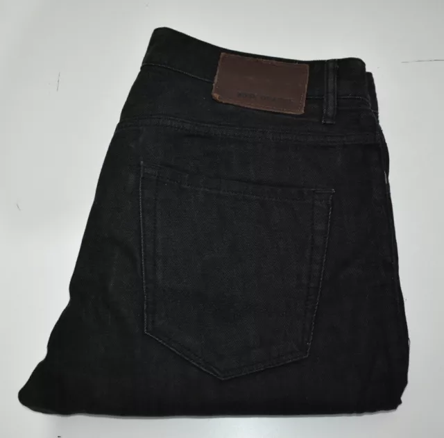 HUGO BOSS ORANGE 25 Jeans Black Rigid Regular Fit Button Fly Mens Size W32 L34 29.99 PicClick UK