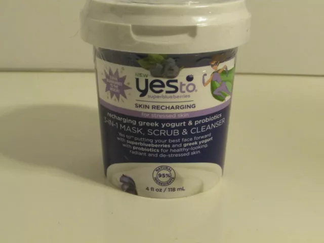 Yes To Super Blueberries Recharging Yogurt & Probiotics 3-in-1 Mask