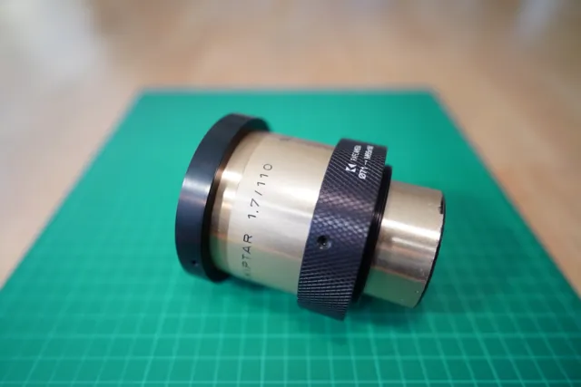 Isco Super Kiptar 110 mm f1,7 con adaptador M65x1 para lente de cámara mod 6x7, 67, 645