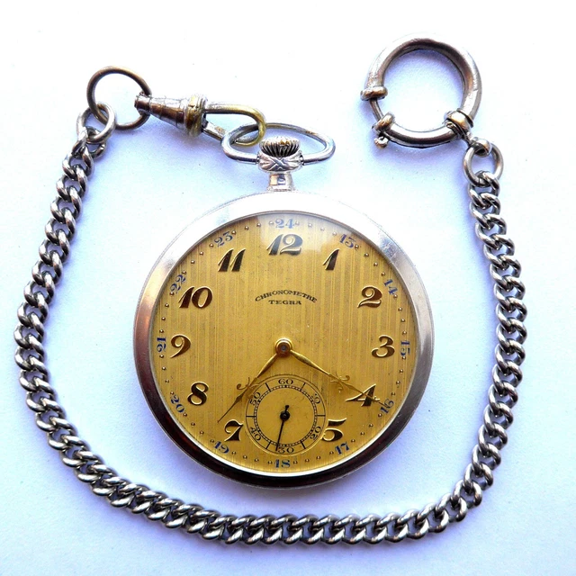Bella Uomo Tasca " Tegra ", 0,800, Ankerhemmung, Buona Funzione, Circa 1920