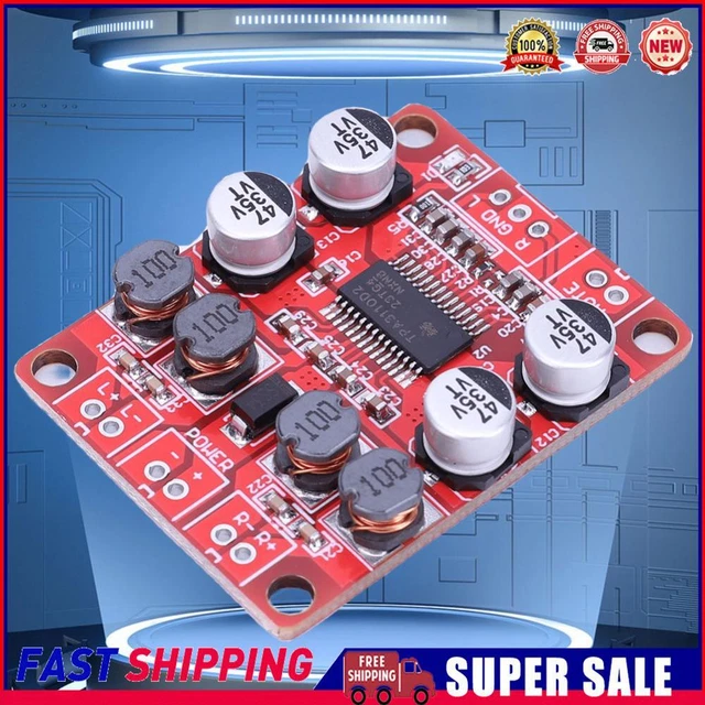 5pcs TPA3110 DC 8-26V 12V 24V 2x15W Dual Channel Stereo Digital Power Amplifier Board Module For 4/6/8/10 Ohm Speaker
