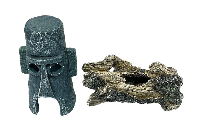 Tiki Aquarium Fish Tank Home Decoration Ornament Driftwood Hiding Place Decor 2