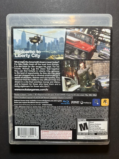 gta 4 playstation 3 xbox 360