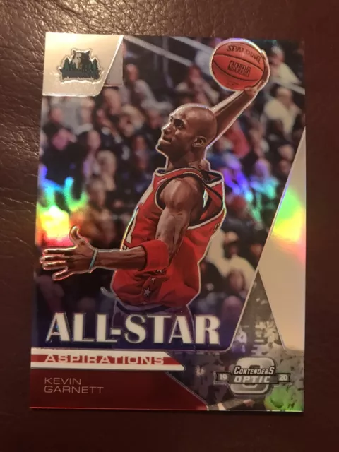 2019 Contenders Optic All-Star Aspirations Red Cracked Ice Kevin Garnett #7
