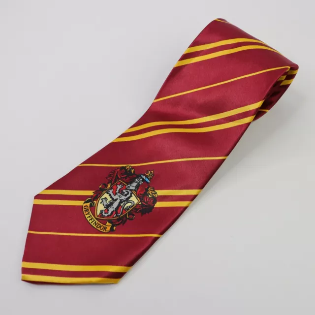 WB HARRY POTTER Men's Necktie Red Yellow Stripe Gryffindor Costume Tie ...