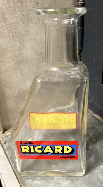 Antiguo Jarra Ricard 25 CL Vintage Años 1960 Francia BAR Guinguettes