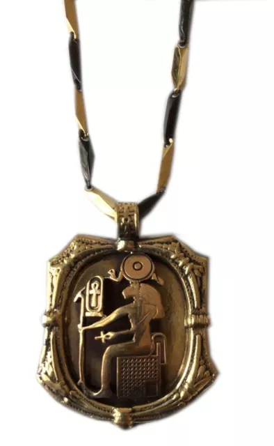 New Handmade KemetArt Egyptian Bronze Pendant with Chain ( Sekhmet )