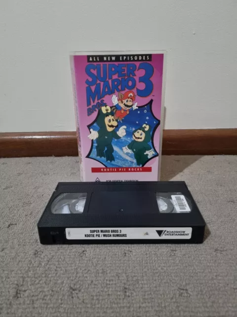 Super Mario Bros. VHS PAL (1993) Beautiful ex-Rental Plus DVD R1 Nintendo  Movie