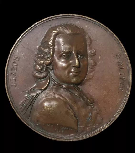 Médaille XIXe Joseph D’Olivet 1837