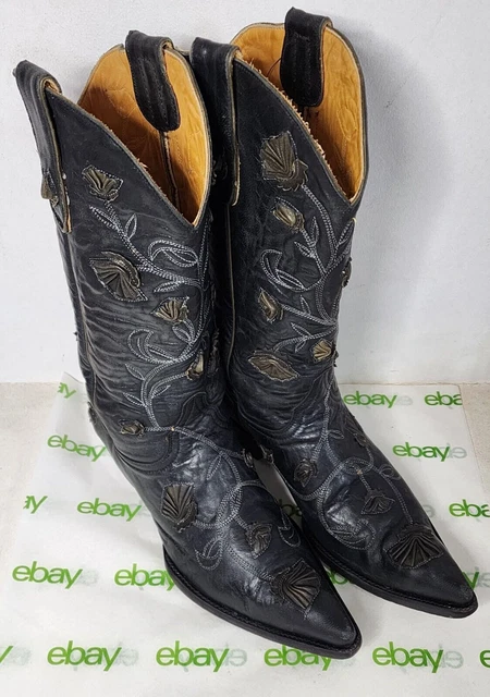 OLD GRINGO COWGIRL Boots Womens Size 8 B Brown Leather Floral