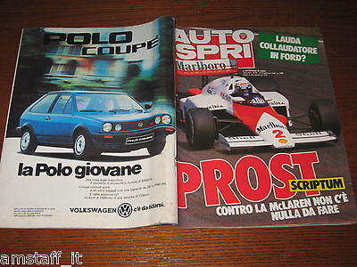 AUTOSPRINT 1985/40=ALAIN PROST=GIOVANNA AMATI=RALLY SANREMO=PORSCHE 961= 