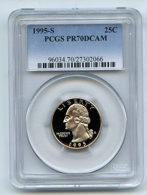 1995 S 25C Washington Quarter Proof PCGS PR70DCAM £1.69 - PicClick UK