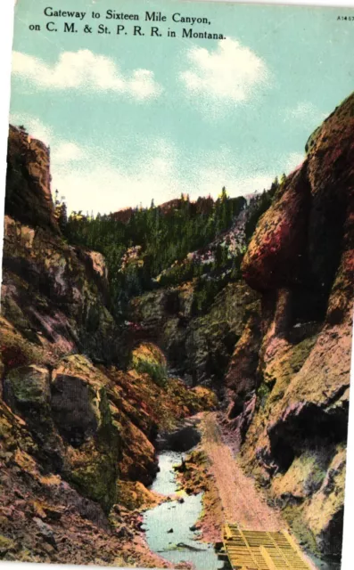 Postcard Tunnel Through castle Rock On The Norfolk & Western Railway Virginia