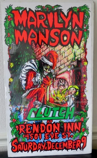 Marilyn Manson Silk Screen Poster, #149/400, 1996, artist Allen ???