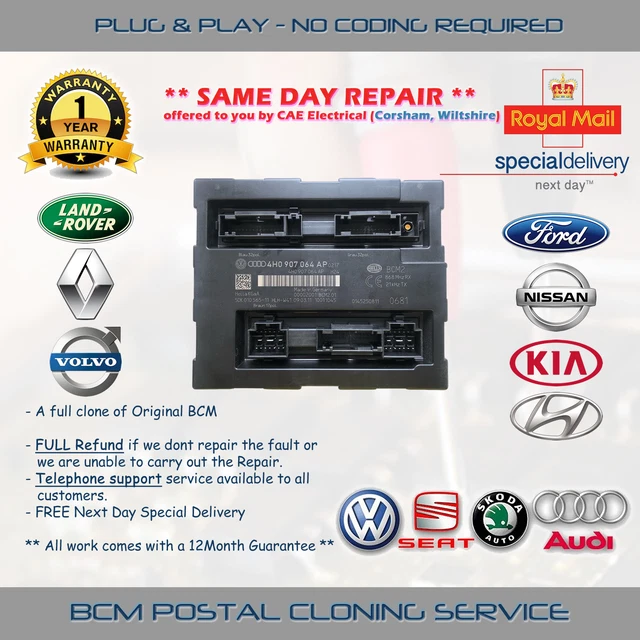 BCM - BODY Control Module Repair/Clone & Data Transfer Service (Postal ...