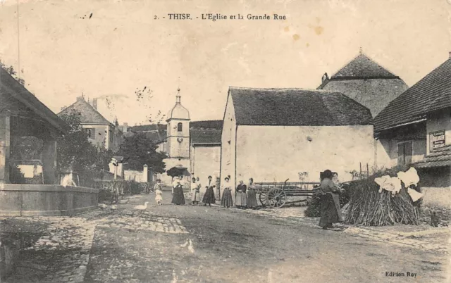 THISE - L'Eglise et la grande rue (Doubs)