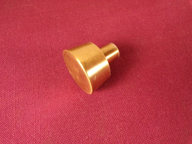 Vintage Drawer Cabinet Dresser Knob Pull Brushed Bronze Mid Century 60s 70s