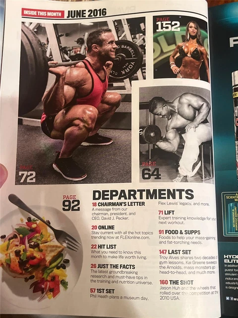 FLEX BODYBUILDING MUSCLE magazine Incredible Hulk LOU FERRIGNO 6-16 £7. ...