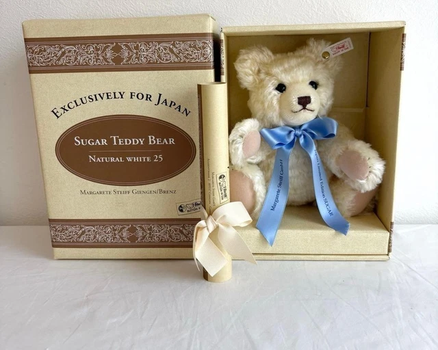 STEIFF SUGAR TEDDY Bear Natural White 25 £158.79 - PicClick UK