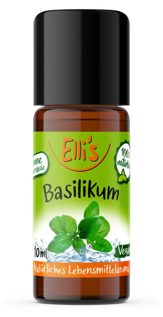 Naturale Alimenti Aroma - Gusto: Basilico - 10ml Bottiglia