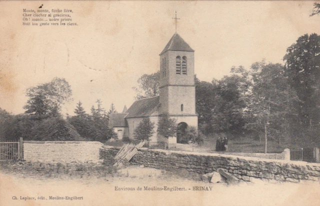 SERMAGES environs de Moulins-Engilbert éd laptace timbrée 1906