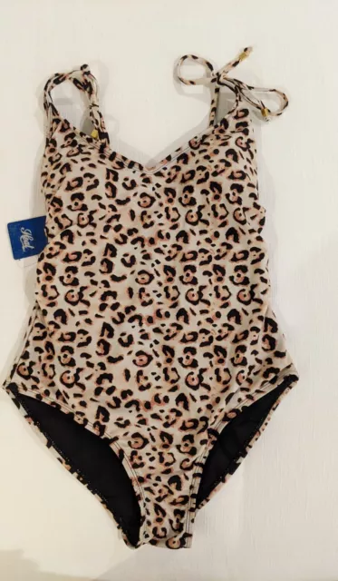 NWT * Women's One Piece Animal Leopard  Print Swimsuit Sz SMALL