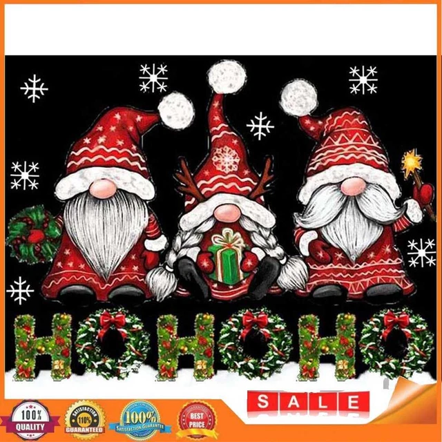 5D DIY Full Round Drill Diamond Painting Kit Christmas Dwarf Drawing Ornament