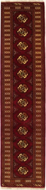 Alfombra geométrica tribal corredor 2'4X9'7 hecha a mano alfombra de cocina oriental pasillo