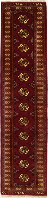 Alfombra geométrica tribal corredor 2'4X9'7 hecha a mano alfombra de cocina oriental pasillo